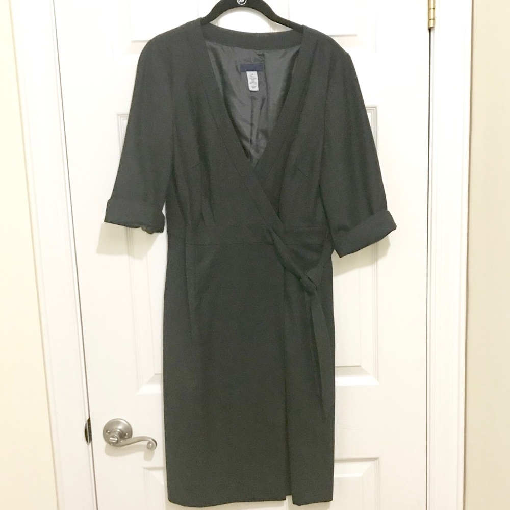 J Crew Collection - suiting wrap dress NWOT